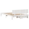 Cadre de lit avec tiroirs sans matelas blanc 120x190 cm 