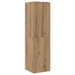 Meubles TV muraux 3 pcs chêne artisanal bois d'ingénierie 