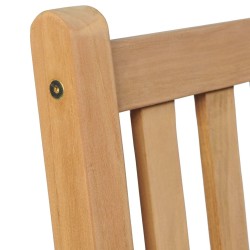 Chaises de jardin lot de 2 et coussins gris Bois de teck massif 