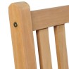 Chaises de jardin lot de 2 et coussins gris Bois de teck massif 