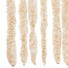 Rideau anti-mouches beige et blanc 56x200 cm chenille 