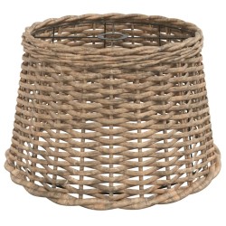 Abat-jour de plafonnier marron Ø45x28 cm osier 