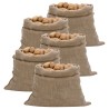 Sacs en jute 5 pcs 100x110 cm 100 % jute 220 g/m² 