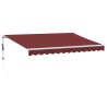 Auvent rétractable automatique bordeaux 350x250 cm 