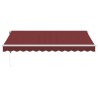 Auvent rétractable automatique bordeaux 350x250 cm 