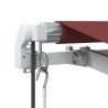 Auvent rétractable automatique bordeaux 350x250 cm 