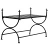 Banc Style vintage Métal 83 x 42 x 55 cm Noir 