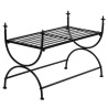Banc Style vintage Métal 83 x 42 x 55 cm Noir 