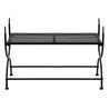 Banc Style vintage Métal 83 x 42 x 55 cm Noir 
