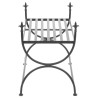 Banc Style vintage Métal 83 x 42 x 55 cm Noir 