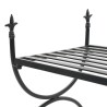 Banc Style vintage Métal 83 x 42 x 55 cm Noir 
