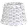 Abat-jour blanc Ø30x20 cm osier 