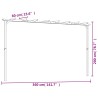 Pergola de jardin Pin imprégné 360x200x60 cm 