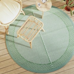 Tapis d'extérieur ARAKIL vert Ø160 cm PP 