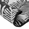 Tapis d'extérieur ARAKIL blanc et noir Ø160 cm PP 