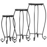 Tables mosaïque 3 pcs noir et blanc Céramique 