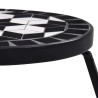 Tables mosaïque 3 pcs noir et blanc Céramique 