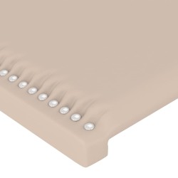 Tête de lit à LED Cappuccino 183x16x78/88 cm Similicuir 