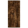 Armoire à chaussures chêne fumé 80x39x178 cm bois d'ingénierie 