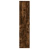 Armoire à chaussures chêne fumé 80x39x178 cm bois d'ingénierie 