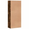 Armoire à chaussures chêne fumé 80x39x178 cm bois d'ingénierie 