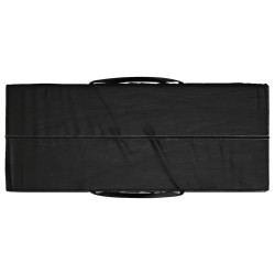 Sac de rangement pour coussins de jardin noir 135x40x55 cm PE 