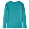 T-shirt pour enfants à manches longues aqua foncé 128 alsavelo 