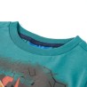 T-shirt pour enfants à manches longues aqua foncé 128 alsavelo 