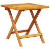 Chaises longues lot de 2 avec table rouge bois massif d'acacia 