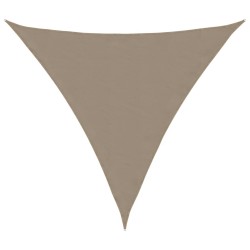 Voile de parasol tissu oxford triangulaire 4x4x4 m taupe 