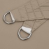 Voile de parasol tissu oxford triangulaire 4x4x4 m taupe 