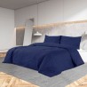 Ensemble de housse de couette Bleu marine 135x200 cm Coton 