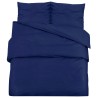 Ensemble de housse de couette Bleu marine 135x200 cm Coton 