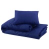 Ensemble de housse de couette Bleu marine 135x200 cm Coton 