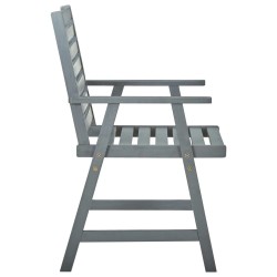 Chaises à manger d'extérieur lot de 3 et coussins Acacia massif 
