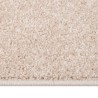 Tapis à poils courts 80x150 cm Beige foncé 
