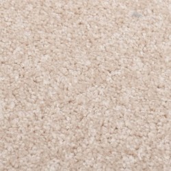 Tapis à poils courts 80x150 cm Beige foncé 