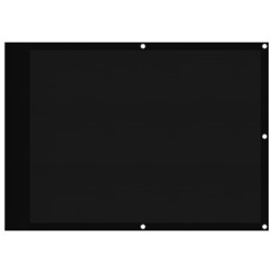 Écran de balcon noir 75x800 cm 100% polyester oxford 
