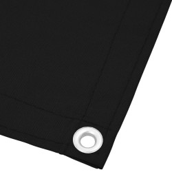 Écran de balcon noir 75x800 cm 100% polyester oxford 
