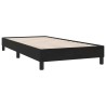 Sommier à lattes de lit avec matelas noir 100x210 cm velours 