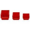 Ensemble d'étagères d'atelier 35 pcs Rouge et noir 77x39 cm PP 
