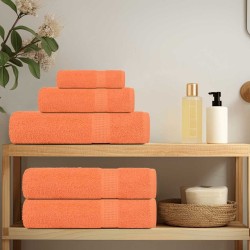 Serviettes d'invité 2 pcs orange 30x50 cm 360 g/m² 100% coton 
