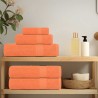 Serviettes d'invité 2 pcs orange 30x50 cm 360 g/m² 100% coton 