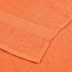 Serviettes d'invité 2 pcs orange 30x50 cm 360 g/m² 100% coton 