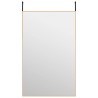 Miroir de porte Doré 50x80 cm Verre et aluminium 