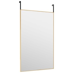 Miroir de porte Doré 50x80 cm Verre et aluminium 