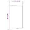 Miroir de porte Doré 50x80 cm Verre et aluminium 