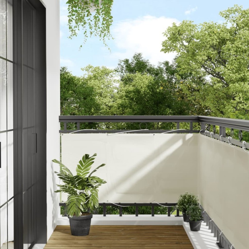 Écran de balcon crème 75x700 cm 100% polyester oxford Écran de balcon crème 75x700 cm 100% polyester oxford