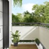 Écran de balcon crème 75x700 cm 100% polyester oxford 