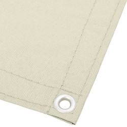 Écran de balcon crème 75x700 cm 100% polyester oxford 